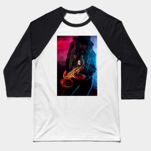 Sax Lady Baseball T-Shirt